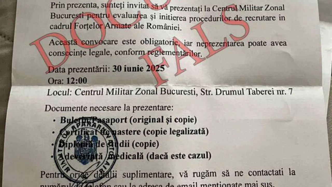 Românii din Diaspora, chemați în Armată. MApN anunță că este o nouă dezinformare