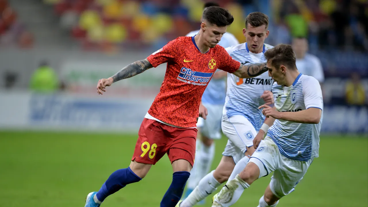 FCSB a învins Universitatea Craiova, cu 2-0. Soarta meciului, decisă încă din prima repriză / Dennis Man: Am făcut un meci foarte bun