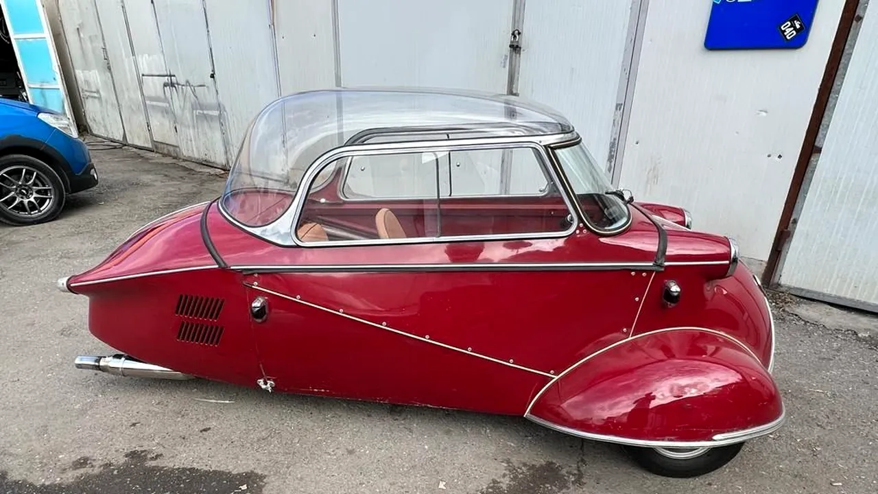 Un scuter german din anii `50 s-a prezentat la sediul RAR din Calea Griviţei