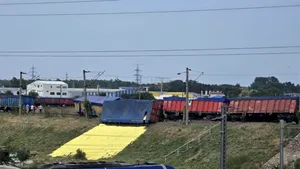 Accident feroviar în Constanța. Un vagon s-a răsturnat și alte patru au deraiat