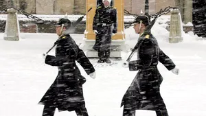 Doi bărbaţi deghizaţi în Moş Crăciun au furat puşca unei gărzi regale suedeze