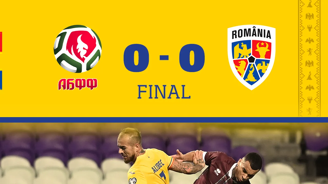 România – Belarus, remiză albă la Budapesta. Tricolorii sunt neînvinşi în preliminariile EURO 2024