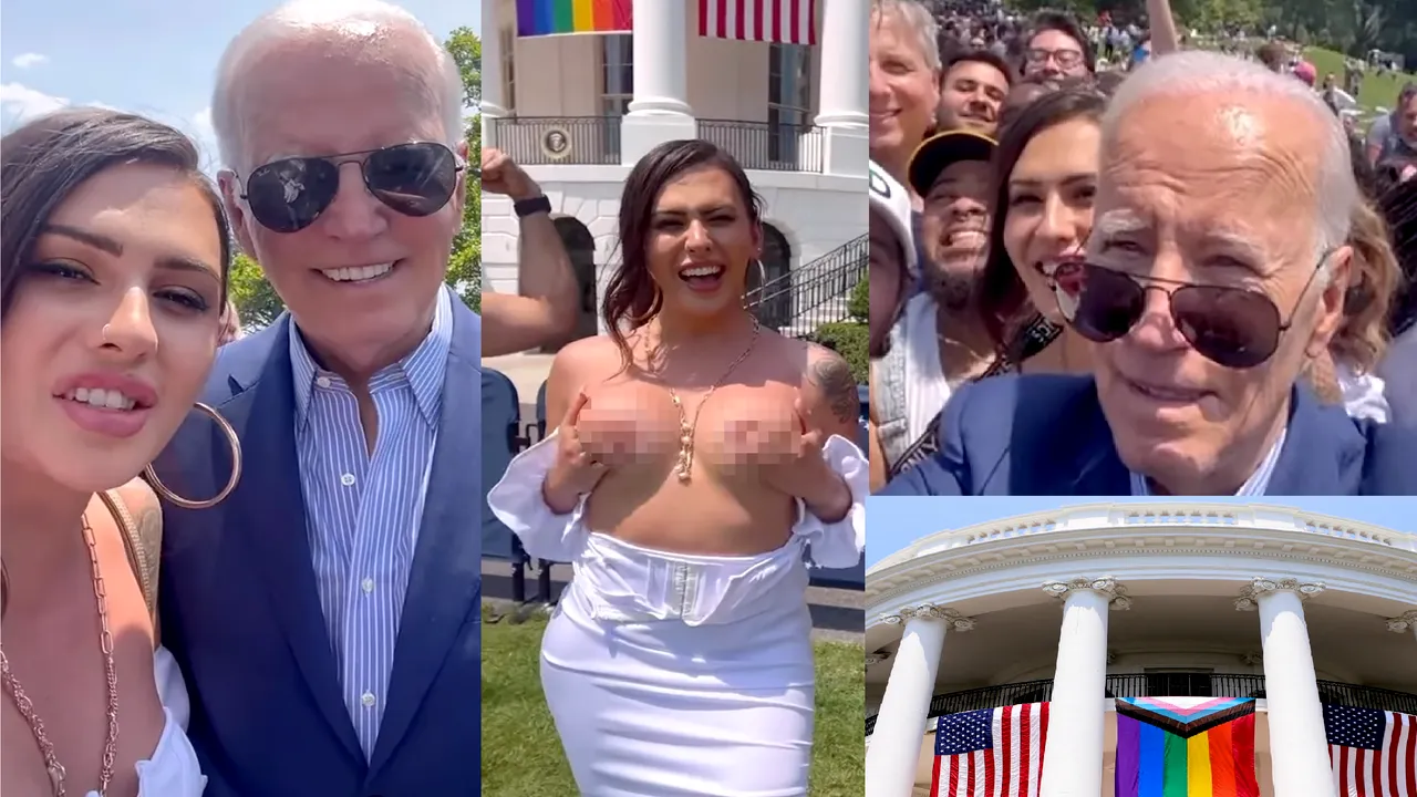 Un transsexual şi-a arătat sânii în faţa Casei Albe după ce s-a întâlnit cu Joe Biden. Veteranii şi republicanii acuză că evenimentul a fost „o ruşine internaţională”