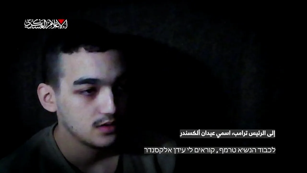 Hamas publică un video cu un ostatic israeliano-american din Gaza care îi cere ajutorul lui Trump