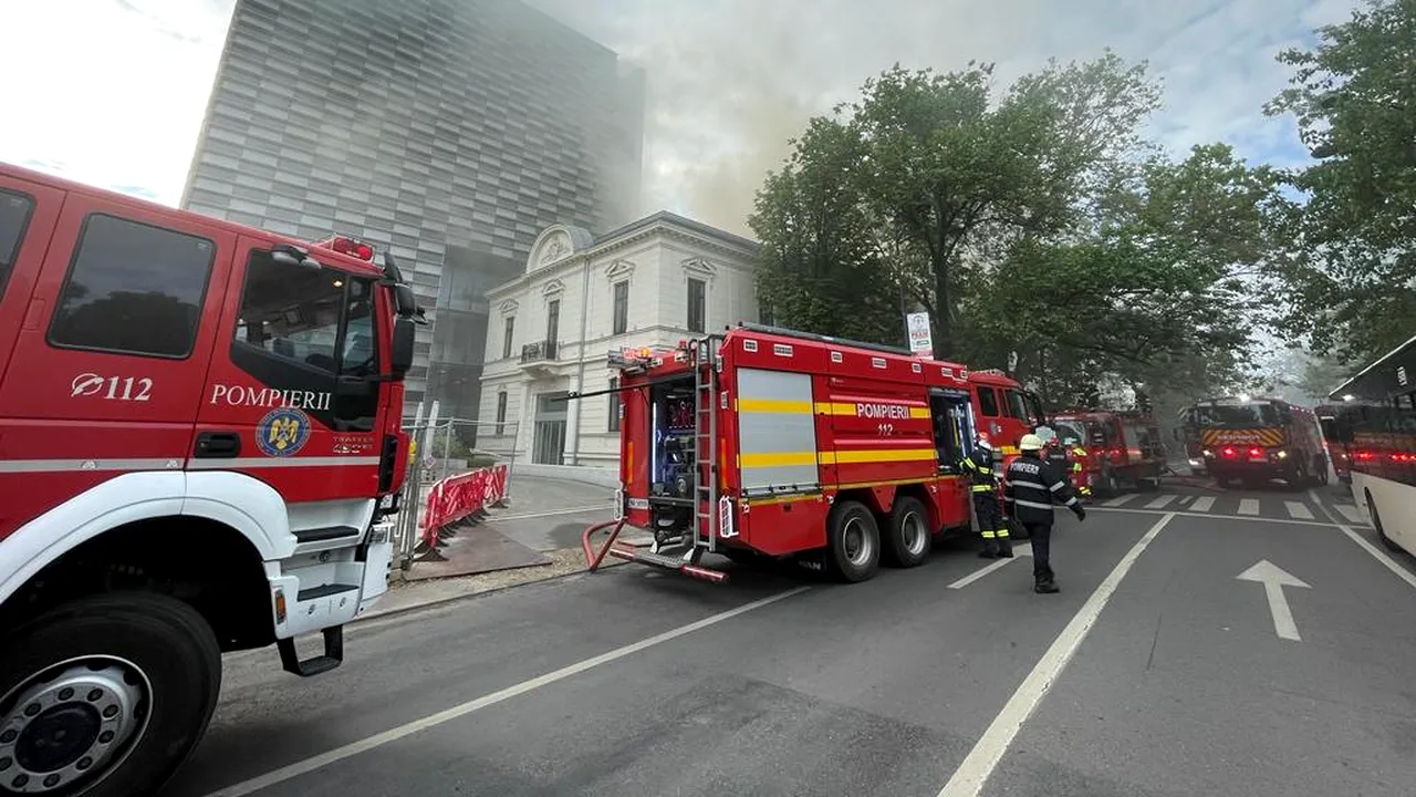 Incendiu pe Calea Dorobanţi, în Capitală 