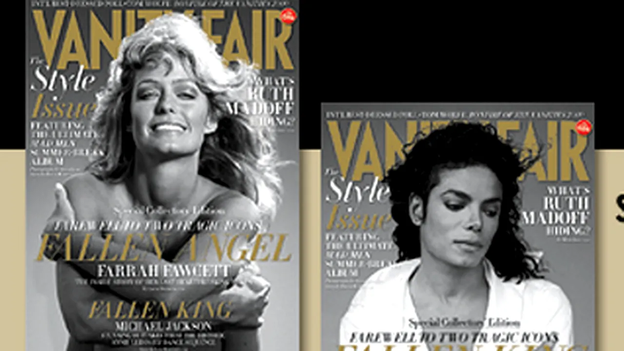 Farrah Fawcett şi Michael Jackson, omagiaţi de Vanity Fair