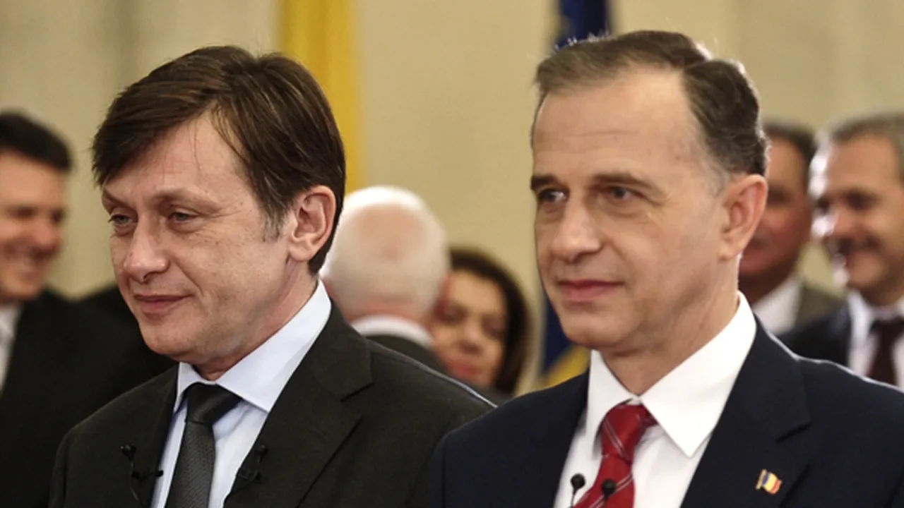 Geoană şi Antonescu, împreună la un miting electoral la Braşov
