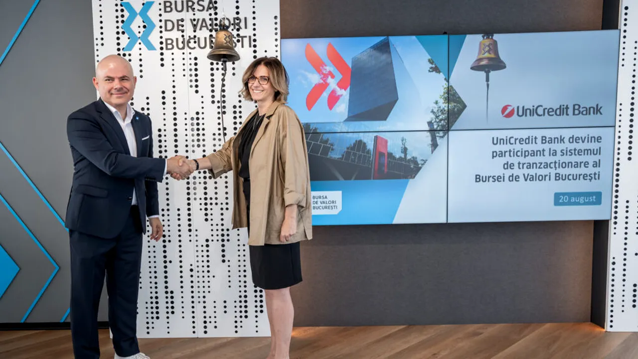 UniCredit Bank a fost primită oficial printre participanții la sistemul de tranzacționare al Bursei de Valori București. Avantajele pentru clienții grupului