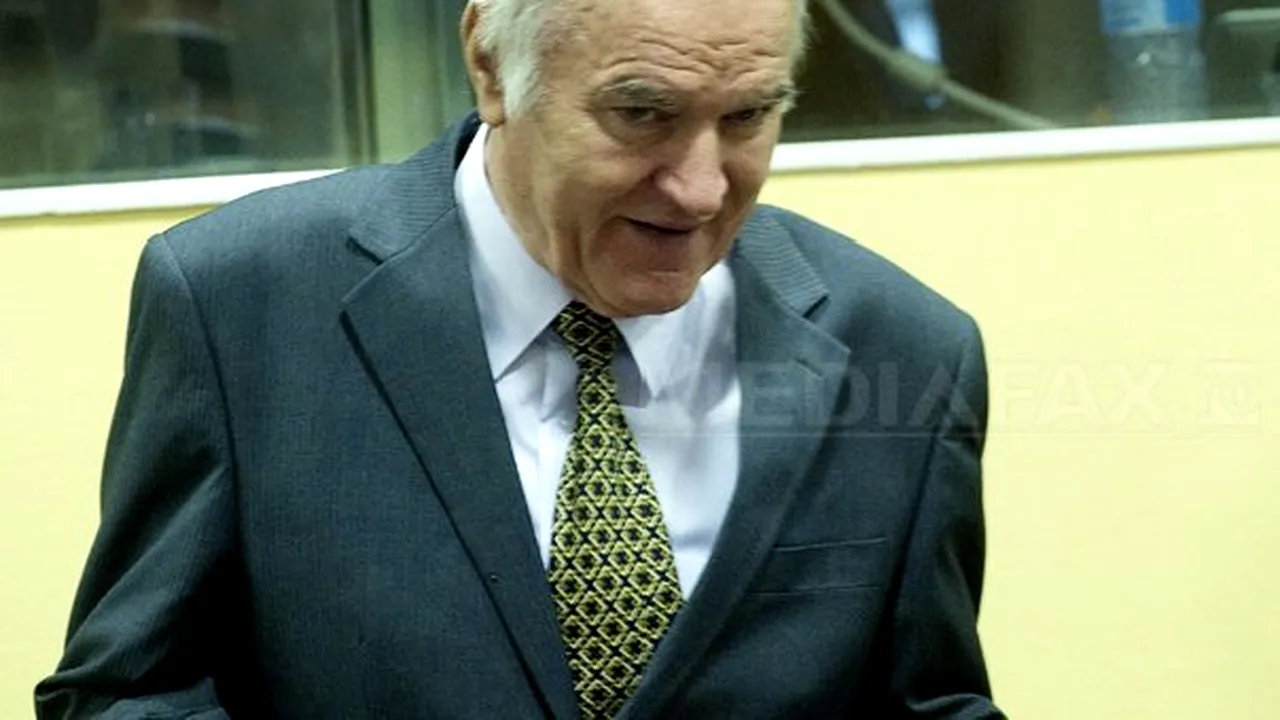 Ratko Mladici, care a fost internat în spital, se simte mai bine