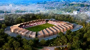 Un stadion construit de fani. Noua arenă va folosi apă de ploaie și gheață pentru răcire