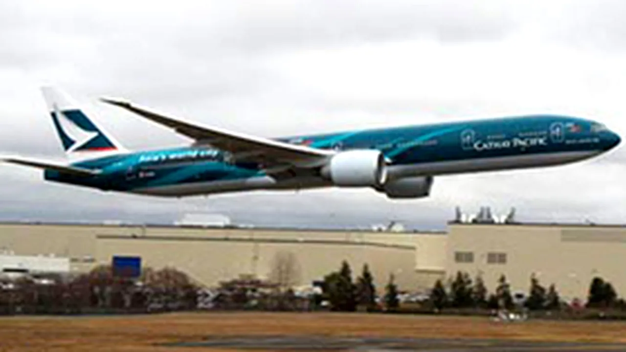 Cascadorie periculoasă pe aeroportul din Seattle, cu un Boeing 777