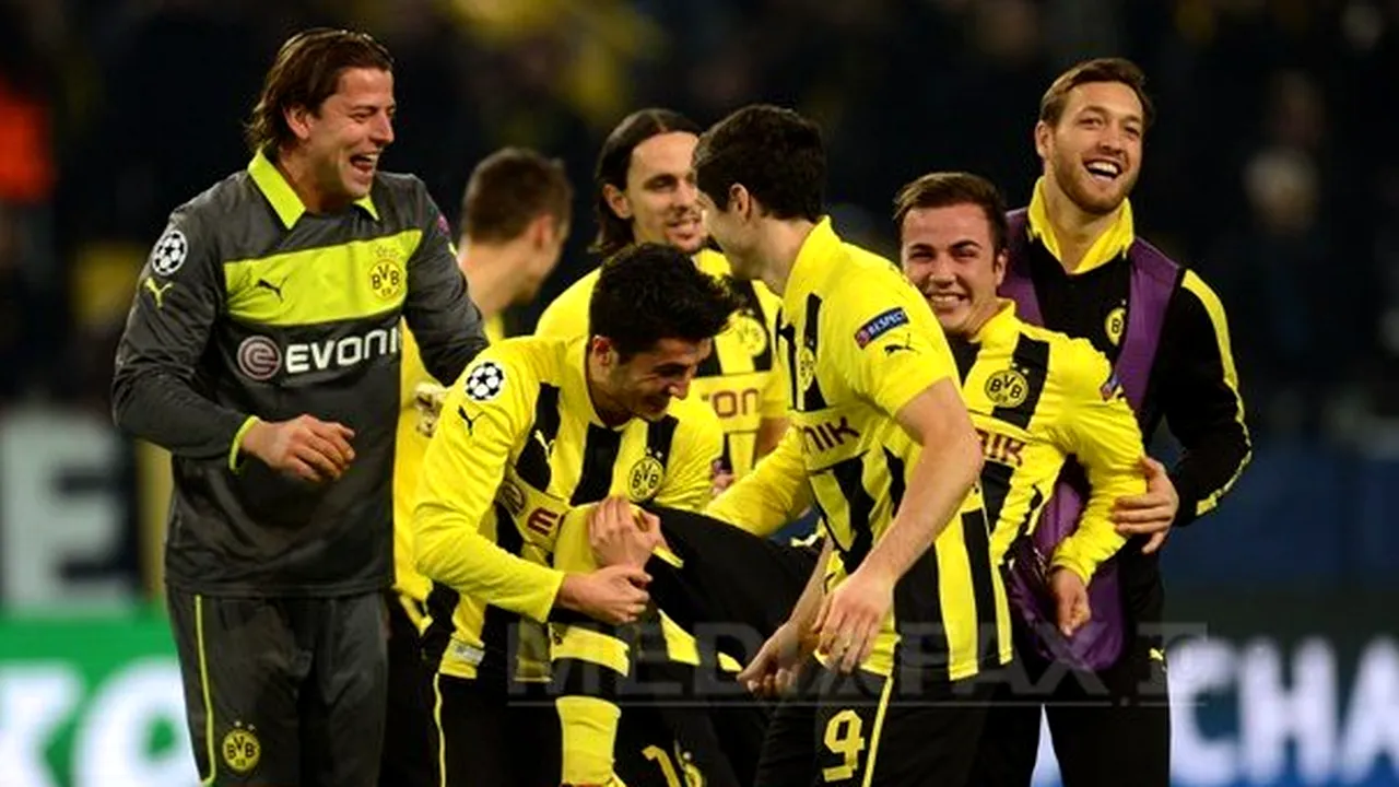 LIGA CAMPIONILOR: Echipa lui Mircea Lucescu, Şahtior, pierde meciul cu Borussia Dortmund şi ratează calificarea în sferturi