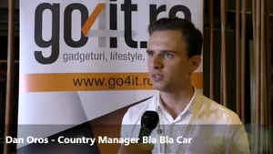 ICEE.fest 2017. Dan Oros, country manager al serviciului de carpooling Bla Bla Car: Nu am avut probleme cu legislaţia din România. Care sunt cele mai populare rute