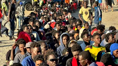 EXTERNE Sute de migranți protestează în Ceuta și cer azil: „Nu vrem să ne întoarcem în Maroc”
