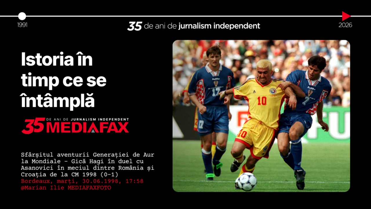 MEDIAFAX 35. 1998 – Cade Guvernul Ciorbea, izbucnește scandalul „Țigareta II”, iar România are ultima participare la Mondialul de Fotbal.