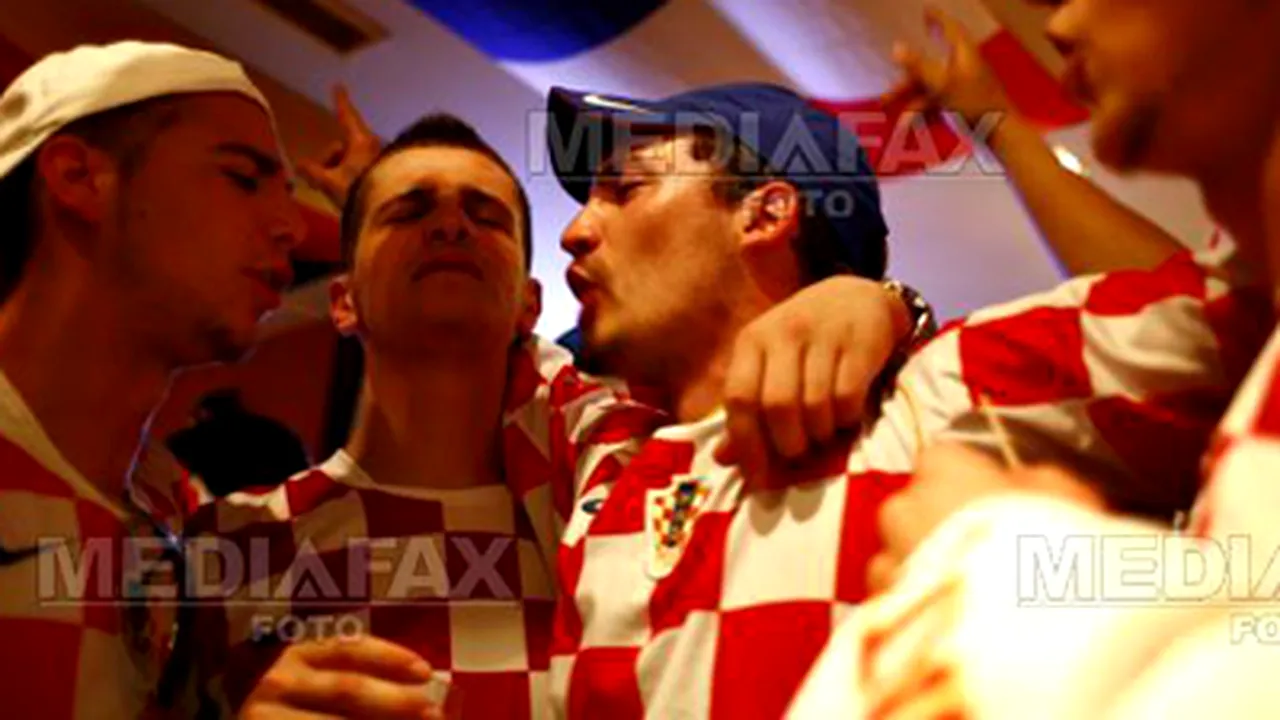 Croaţia, amendată pentru comportamentul necorespunzător al fanilor la meciul cu Italia