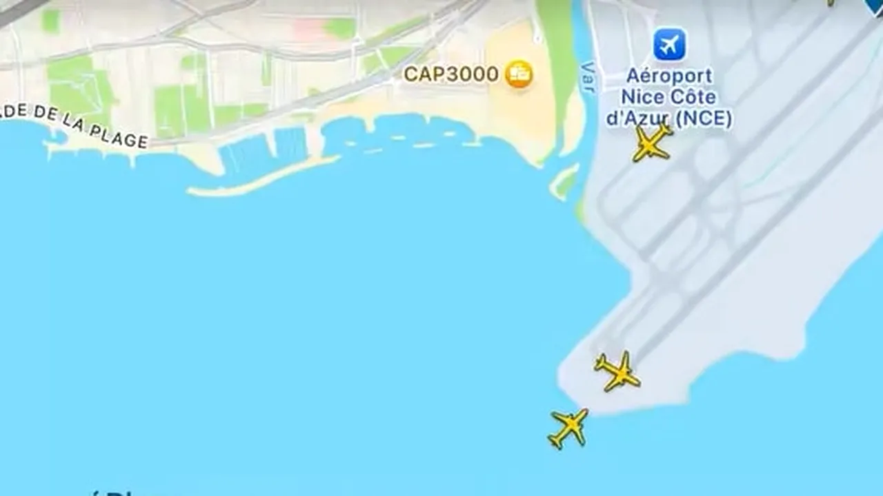 Coliziune evitată în ultimul moment între două avioane pe aeroportul din Nisa