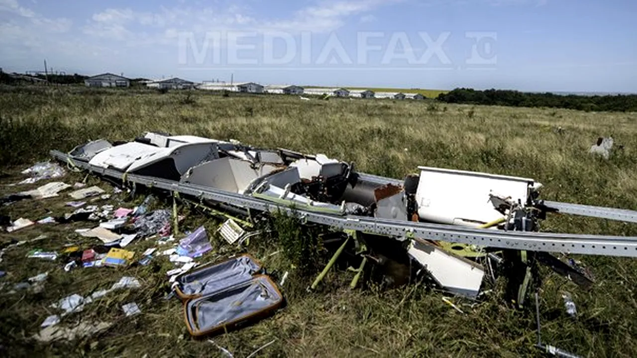 Tiruri de artilerie în apropiere de locul catastrofei MH17