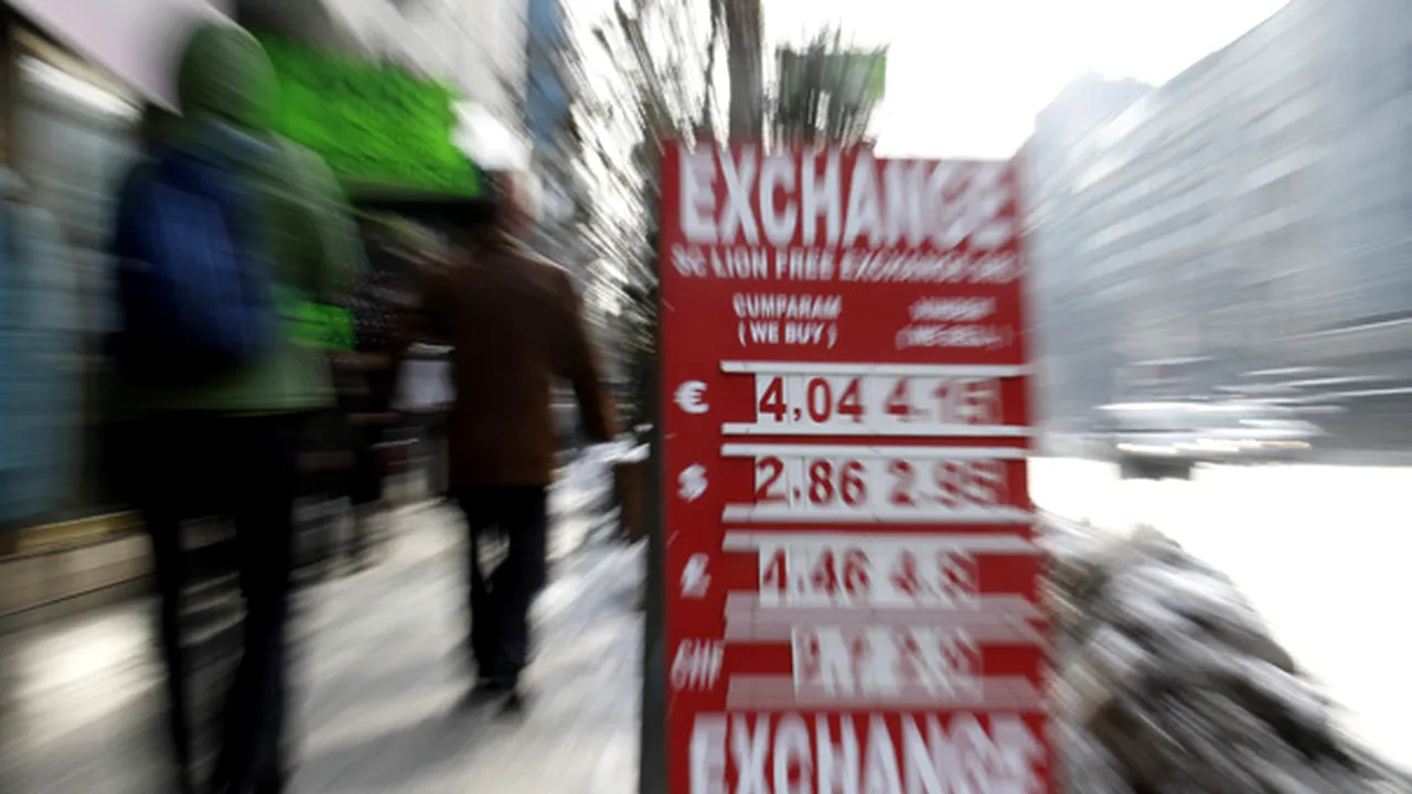 Leul s-a apreciat uşor faţă de euro, iar cursul a închis ziua la 4,0940 - 4,0960 lei/euro