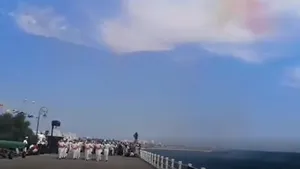 Imagini de la Marea Neagră, de Sf. Maria. 10.000 de oameni au asistat la manifestările de Ziua Marinei Române de la Constanţa