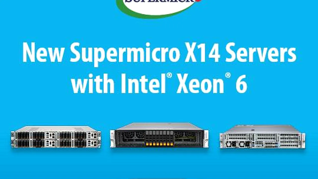 ELKO Romania anunţă disponibilitatea noilor servere Supermicro X14, bazate pe procesoarele Intel® Xe