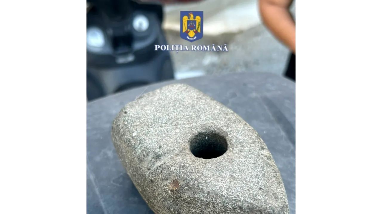 Topor din Epoca Bronzului, descoperit întâmplător în localitatea Buturugeni din Giurgiu