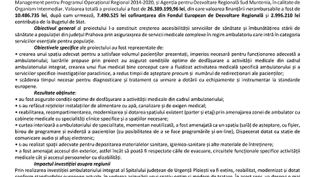 Finalizarea proiectului