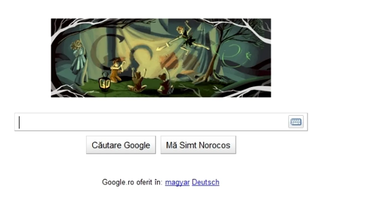 Google îl sărbătoreşte prin logoul său pe scriitorul J.M. Barrie, 
