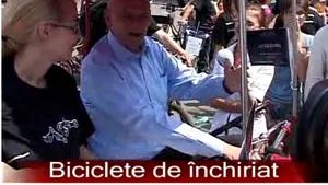Oprescu a traversat centrul Capitalei pe bicicletă