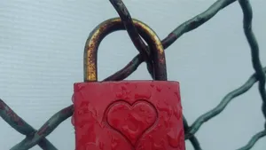 Zeci de cupluri din Timişoara au prins lacăte ale iubirii pe Podul Îndrăgostiţilor | GALERIE FOTO 