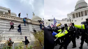 VIDEO Momentul zero în care susţinătorii lui Trump intră în Capitoliul SUA şi lucrurile scapă de sub control