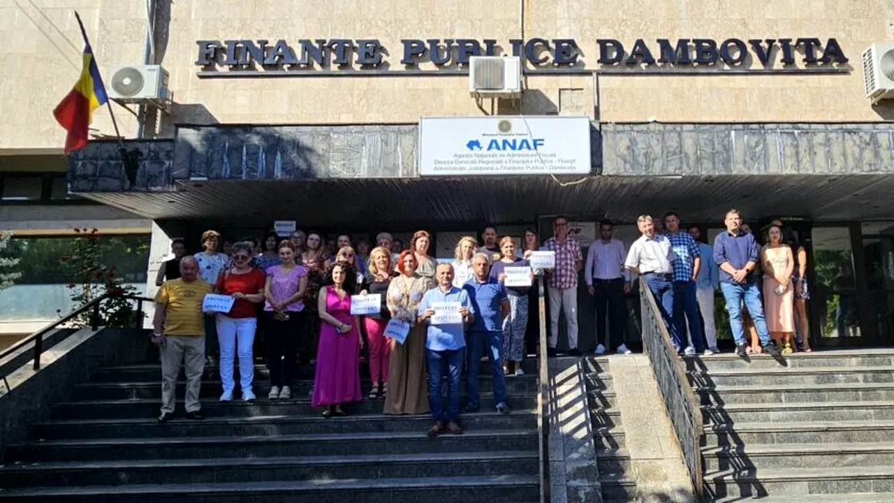 ANAF, Vama și Finanțele - în grevă de solidaritate mâine, împotriva legii salarizării