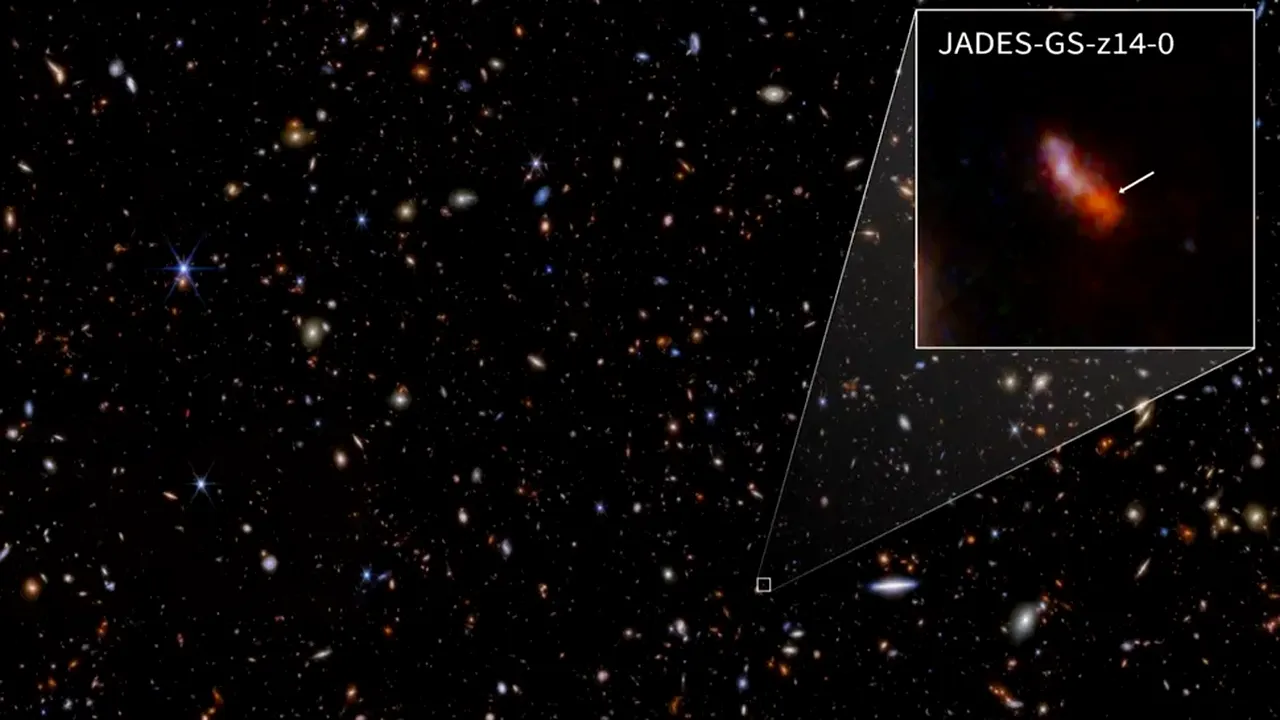 Telescopul James Webb detectează o galaxie din zorii universului, cea mai îndepărtată de până acum