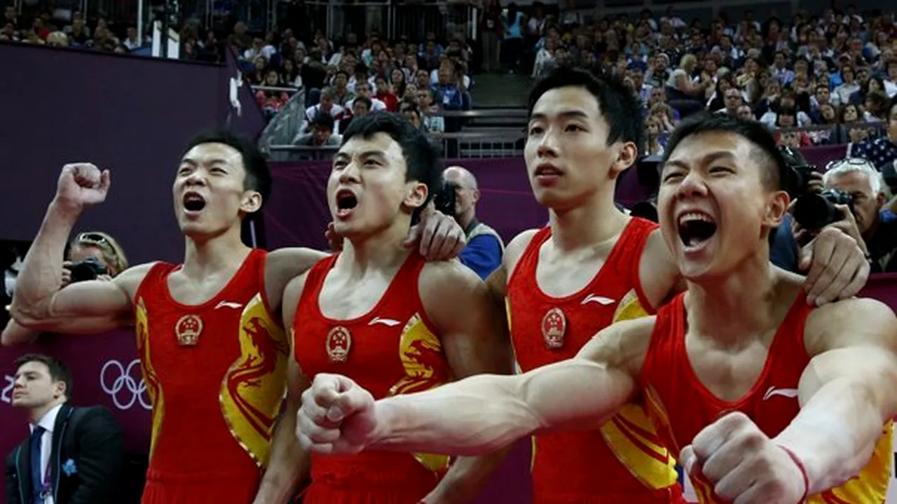 JO-2012: China, medalie de aur în concursul masculin de gimnastică pe echipe