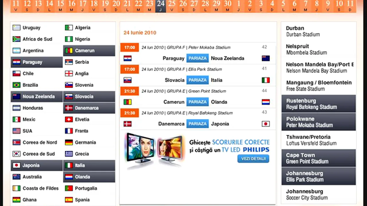 Concurs de pronosticuri pentru meciurile de la CM, pe prosport.ro