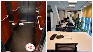 GALERIE FOTO: Înapoi la birou, dar în alte condiţii. O firmă IT îşi aşteaptă angajaţii cu panouri de plexiglas şi filtre tratate cu biocid
