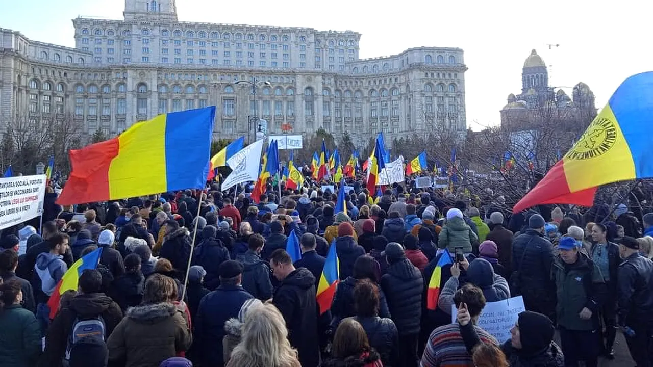 7.000 de lei amendă pentru organizatorul protestului din centrul Capitalei, fără respectarea regulilor