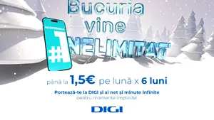 De Sărbători, “Bucuria vine Nelimitat” la DIGI 