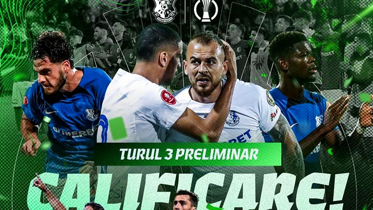 Farul Constanţa a făcut o repriză de vis şi s-a calificat în turul 3 al Conference League 