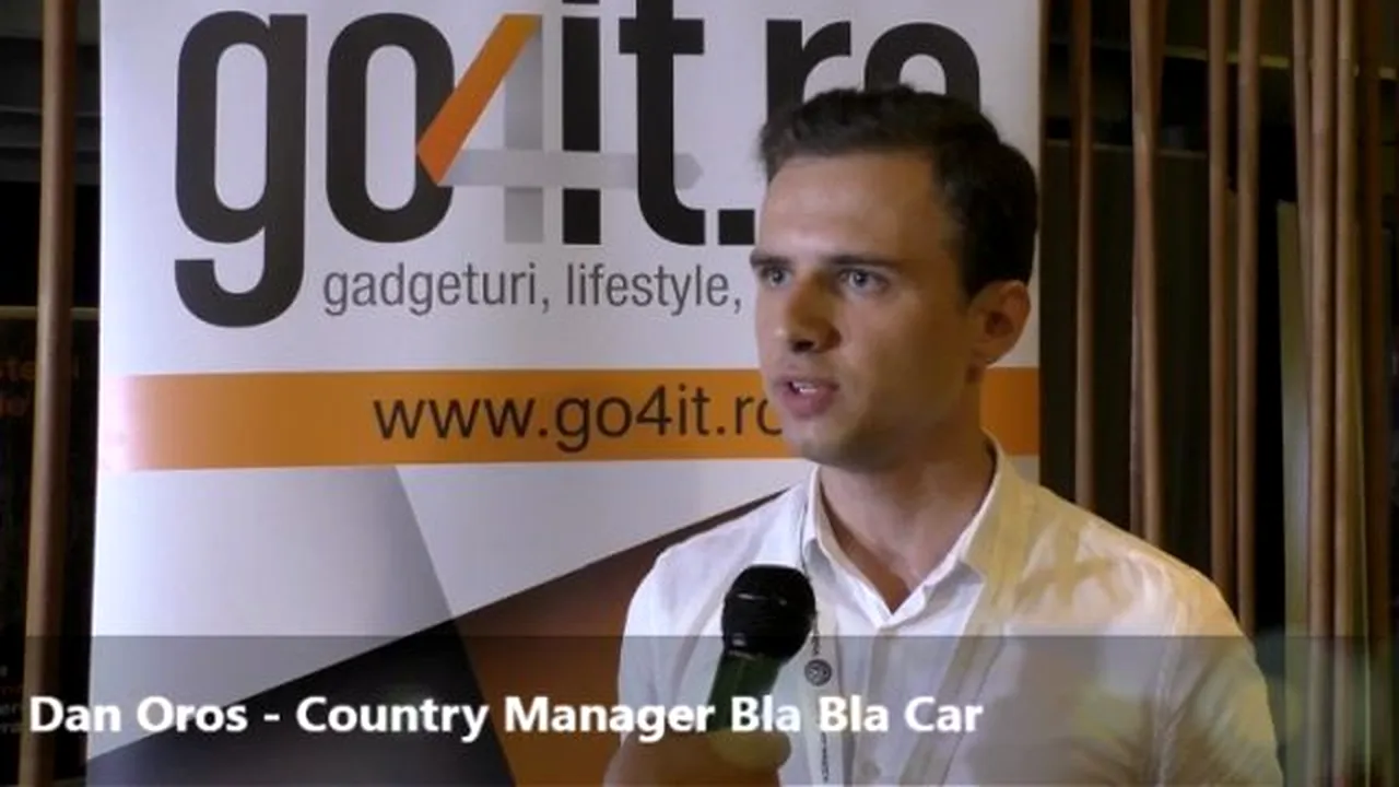 ICEE.fest 2017. Dan Oros, country manager al serviciului de carpooling Bla Bla Car: Nu am avut probleme cu legislaţia din România. Care sunt cele mai populare rute
