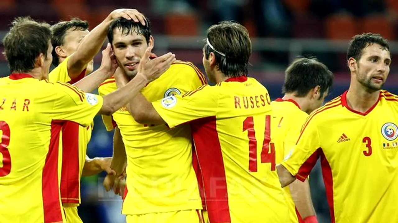 Echipa naţională a României a urcat patru poziţii în clasamentul FIFA