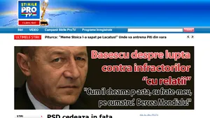 Site-ul stirileprotv.ro are un nou design