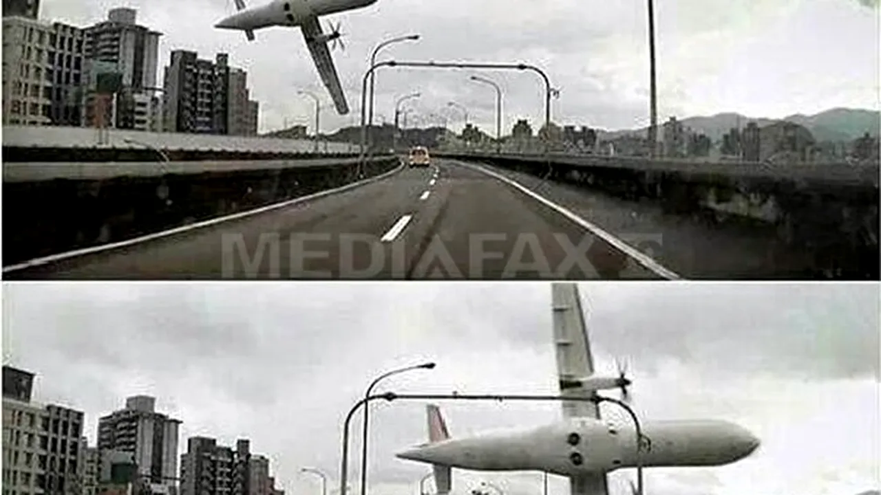 CAUZA accidentului aviatic din Taiwan: Piloţii au oprit din greşeală al doilea motor, după defectarea primului 