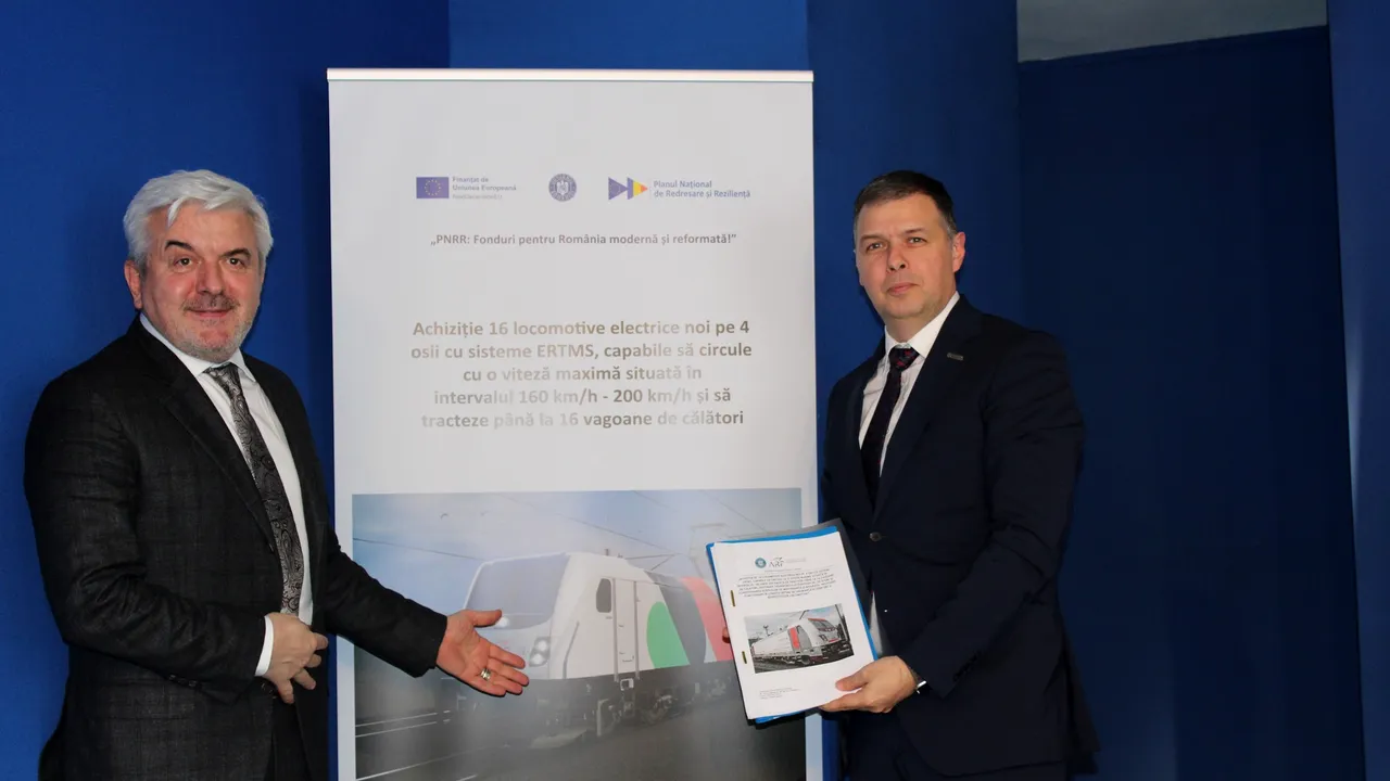ARF a semnat contractul pentru cumpărarea a 16 locomotive electrice noi