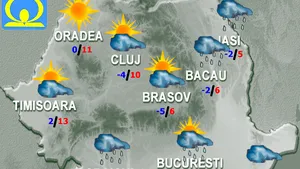 PROGNOZA METEO: Răcire accentuată, mai ales în estul şi sudul ţării. Cum va fi vremea joi şi vineri