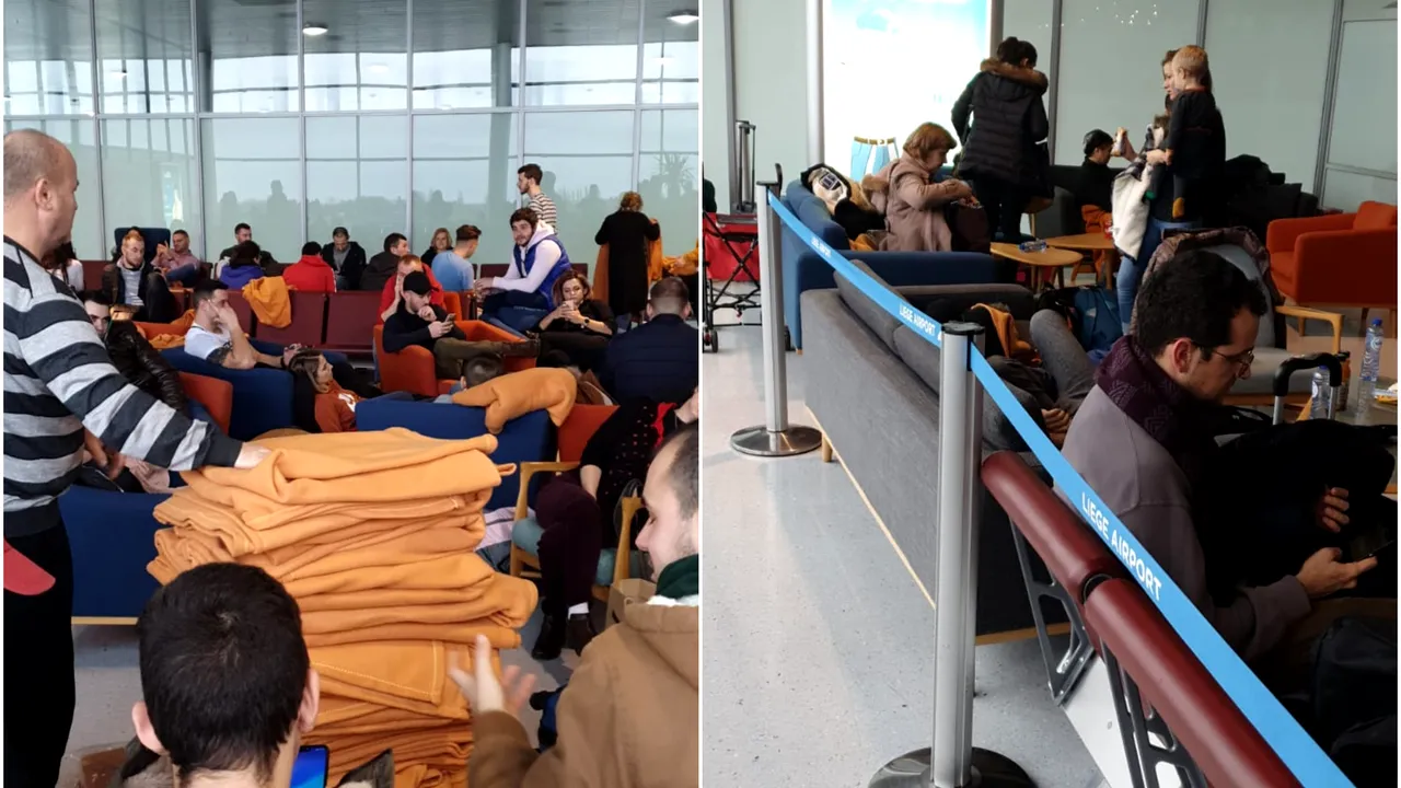 Ce spun specialiştii despre cazul celor 180 de pasageri blocaţi pe aeroportul din Liege. Suma la care pot ajunge compensaţiile 