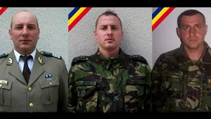 VIDEO Cei trei militari morţi în accidentul din Argeş, conduşi pe ultimul drum cu onoruri militare