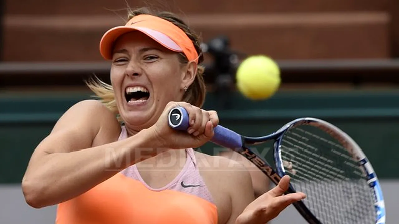 Maria Şarapova a învins-o pe Garbine Muguruza şi s-a calificat în semifinale la Roland Garros