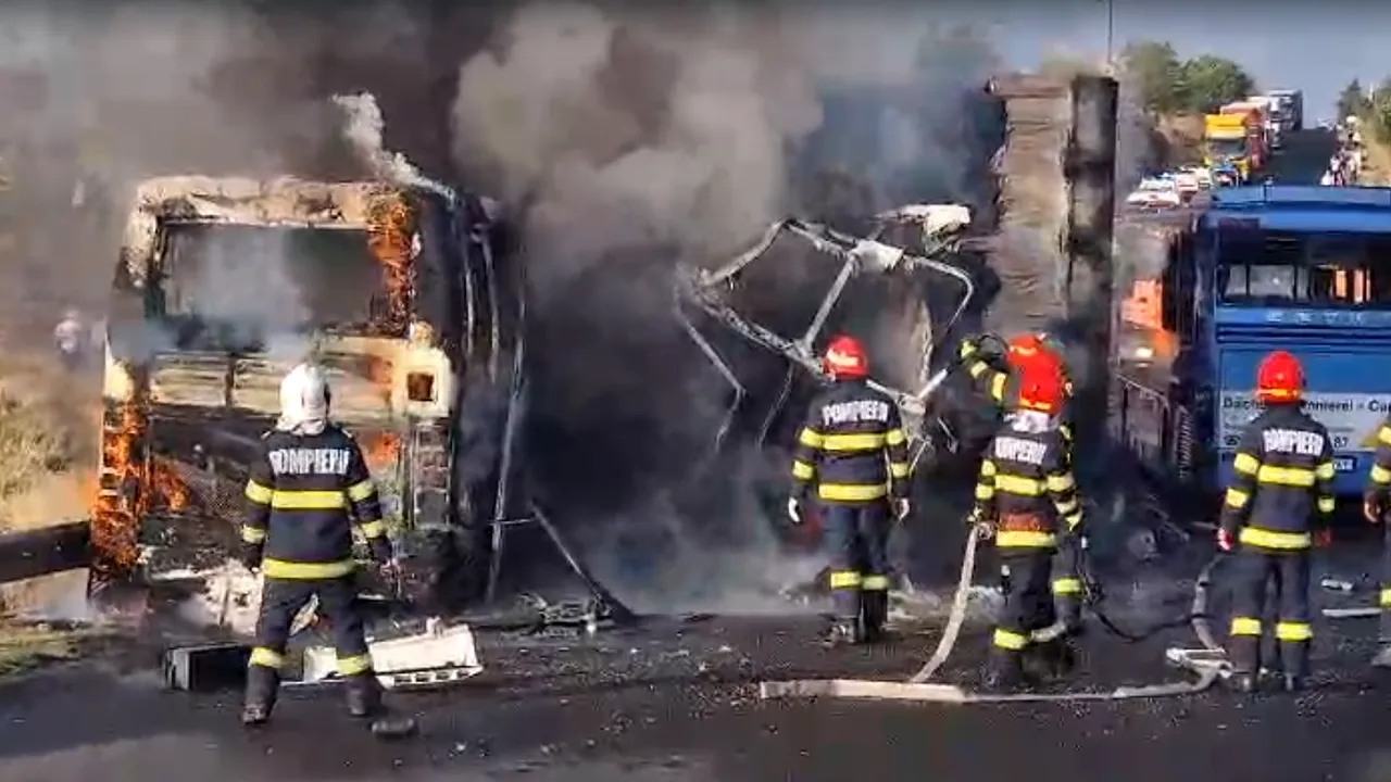 Circulaţia rutieră s-a reluat după 3 ore de la accidentul din Teleorman