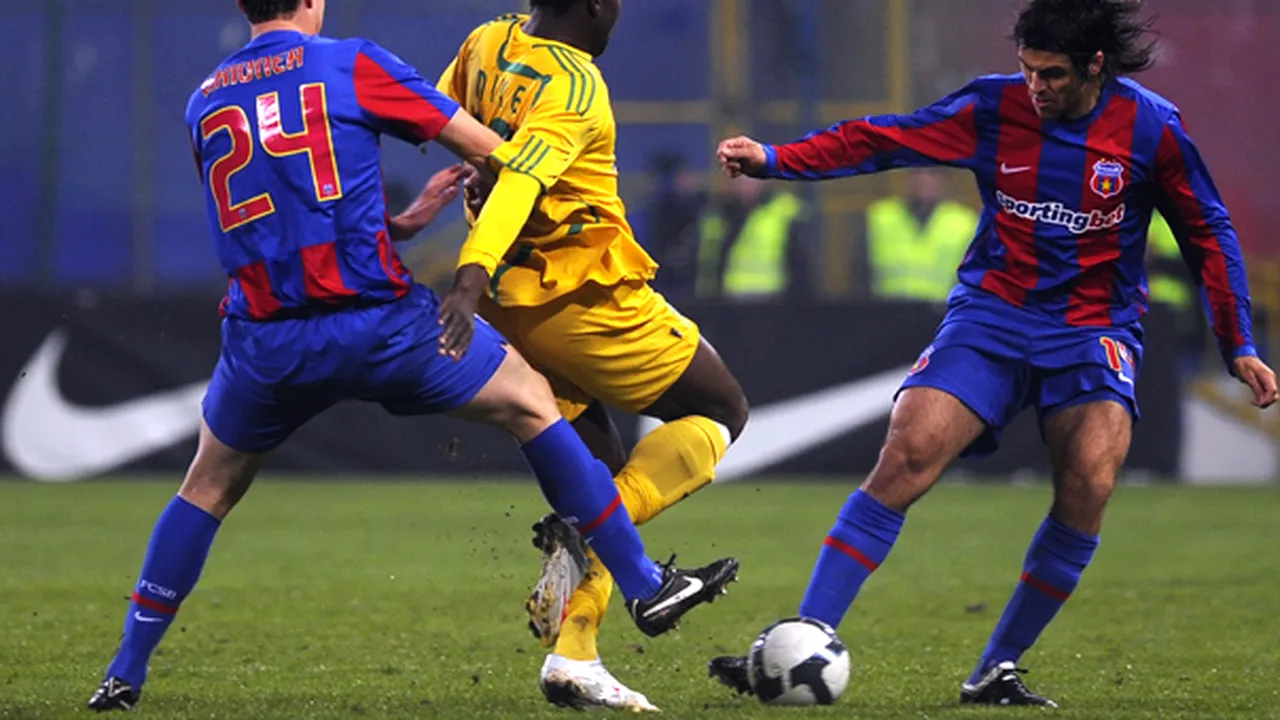 Steaua învinge FC Vaslui, scor 2-1, primul eşec al lui Lăcătuş la echipa moldoveană